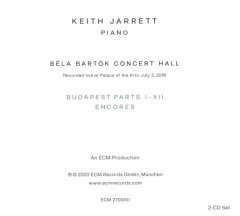 CD Keith Jarrett - Budapest Concert (2 CDs, Importado) - comprar online