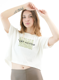 REMERA STAY CRUDO