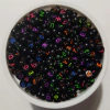 Letras Pastillas Negro con Colores