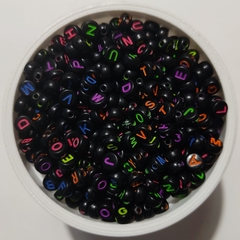 Letras Pastillas Negro con Colores
