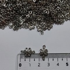 25 Dijes Conector de Metal Flor - comprar online