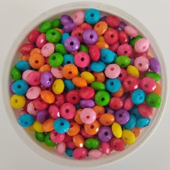 Donas Facetadas Plásticas 8mm