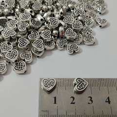 10 Pasante de Metal Corazón (1) - comprar online