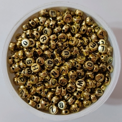 Letras Pastillas Doradas
