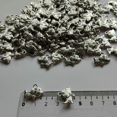 10 Dije de Metal Perro c/Florcitas - comprar online