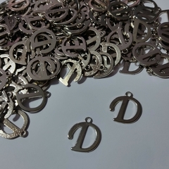 10 Dijes de Metal Letra D