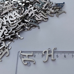 10 Dijes de Metal Letra H - comprar online