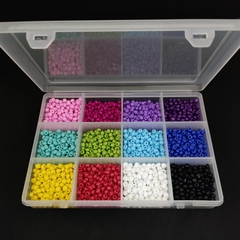 Caja Chica con Mostacillones de Colores
