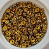 50u Rondel c/strass Dorado 8mm