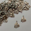 10 Dijes de Metal Barco