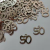 5 Dijes de Metal N°50