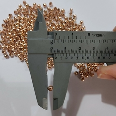 Cuentas de Metal 4mm Gold Rose - comprar online
