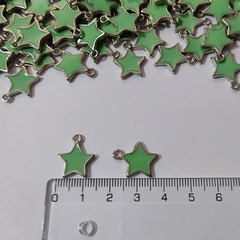10 Estrellas Dijes de Metal Esmaltadas - comprar online