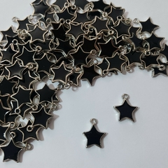 10 Estrellas Dijes de Metal Esmaltadas