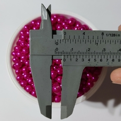 Perla Plastica 6mm Fucsia - comprar online
