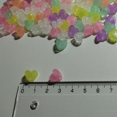 Corazones Pasantes Fosforescente - tienda online