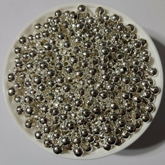 Cuentas de Metal 6mm Plateadas