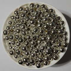 Cuentas de Metal 8mm Plateadas