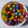 25gr Flores Plasticas Colores Inyectado Blanco