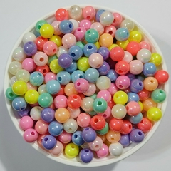 Cuentas Plasticas 8mm Nacaradas