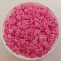 Letras Pastillas Rosa Transparente
