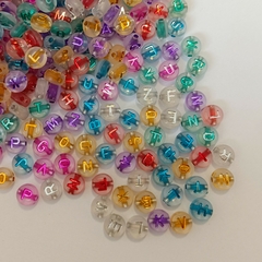 Letras Pastillas Transparente con Colores - comprar online