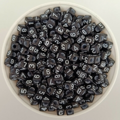 Numero Cuadrado Negro y Blanco