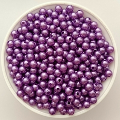 Perla Plastico 6mm Violeta