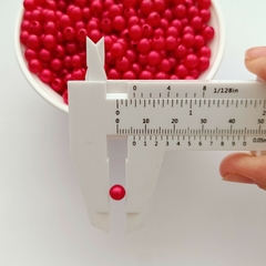 Perla Plastica 6mm Rojo - comprar online