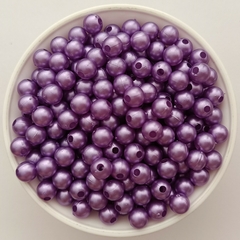 Perla Plastica 8mm Violeta