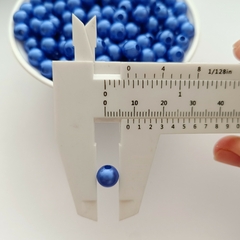 Perla Plastica 8mm Azul - comprar online