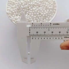 Perla Plástica 4mm Blanca - comprar online