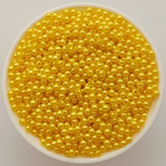 Perla Plástica 4mm Amarilla