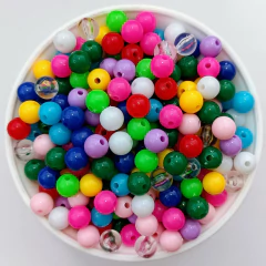 Cuentas Plasticas 8mm por Color