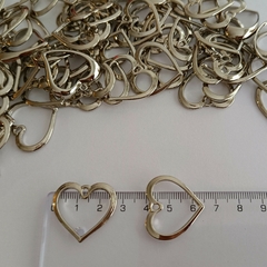 10 Dije de Metal Corazón Grande (2) - comprar online