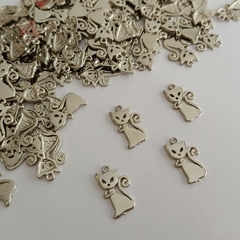10 Dije de Metal Gato Mini