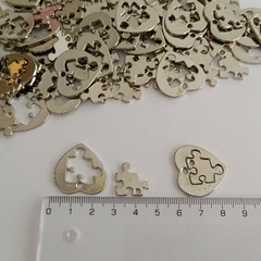 5 Dije de Metal Rompecabezas Corazón - comprar online