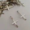 10 Conector de Metal Cruz Curva Grande