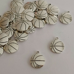 10 Dijes de Metal Pelota de Basquet