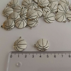 10 Dijes de Metal Pelota de Basquet - comprar online