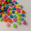 10 Fimos Corazones Pasteles