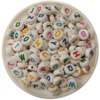 Letras Pastillas 10mm Blanco c/Colores