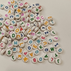 Letras Pastillas 10mm Blanco c/Colores - comprar online