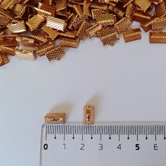 100u Pirañas 10x8mm Gold Rose - comprar online