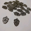 10 Dijes de Metal Calavera Calaca
