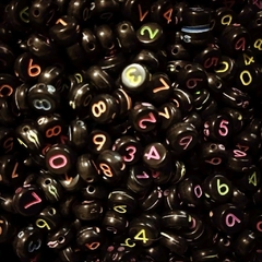 Números Negro con Colores