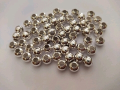 Cuentas de Metal 8mm Plateadas
