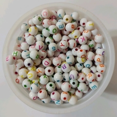 Letras Redondas Blancas con Colores