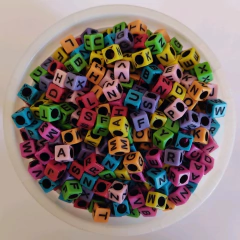 Letras Cuadradas Colores con Letras Negras