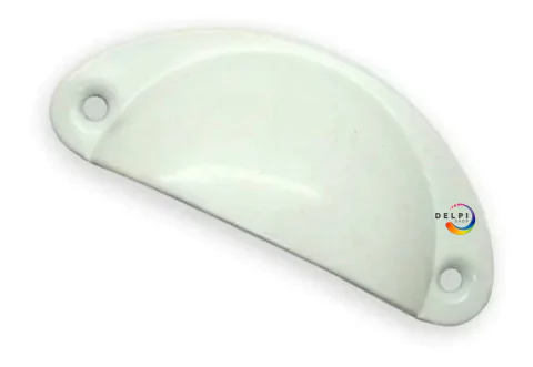 Cubeta Manija Tiradores Blanco Puerta Mueble Cajón 10 Unidades metal
